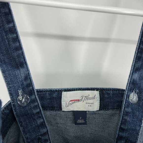 Universal Thread Denim Dress Blue Jean Sleeveless Pockets - Picture 5 of 11